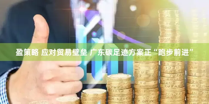 盈策略 应对贸易壁垒 广东碳足迹方案正“跑步前进”