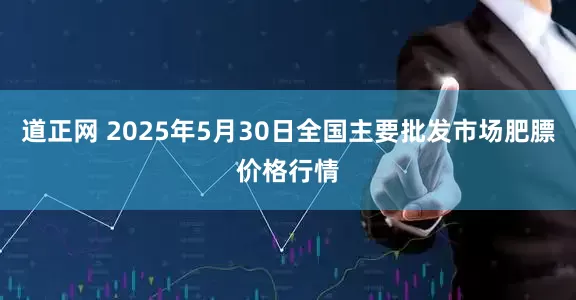 道正网 2025年5月30日全国主要批发市场肥膘价格行情