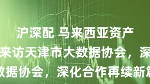 沪深配 马来西亚资产发展议会来访天津市大数据协会，深化合作再续新篇